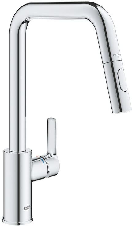 Grohe Start robinet de cuisine 30631000 chromé , bec haut, douchette extractible à double rinçage