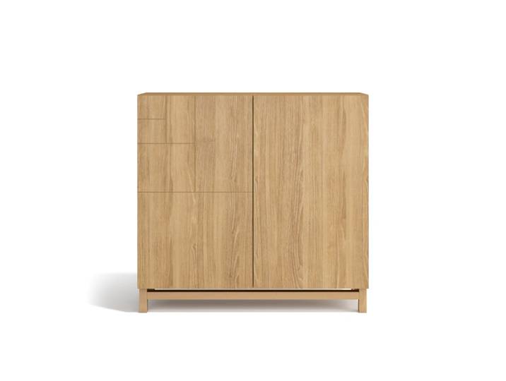 Meuble à chaussures en placard chêne doré 90x90x27 cm