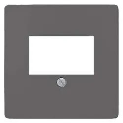 Siemens Delta Line Abdeckung für TAE- und Lautsprecher-Anschussdose (carbonmetallic)