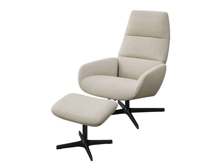 Fauteuil relax Turami Beige/Beige Tissu 71 x 110 x 80cm