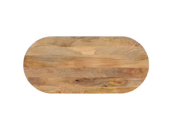 vidaXL Tischplatte Tischplatte 120x60x3,8 cm Oval Massivholz (1 St)