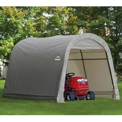 50NRTH ShelterLogic Foliengerätehaus 9 m2 Round Top grau