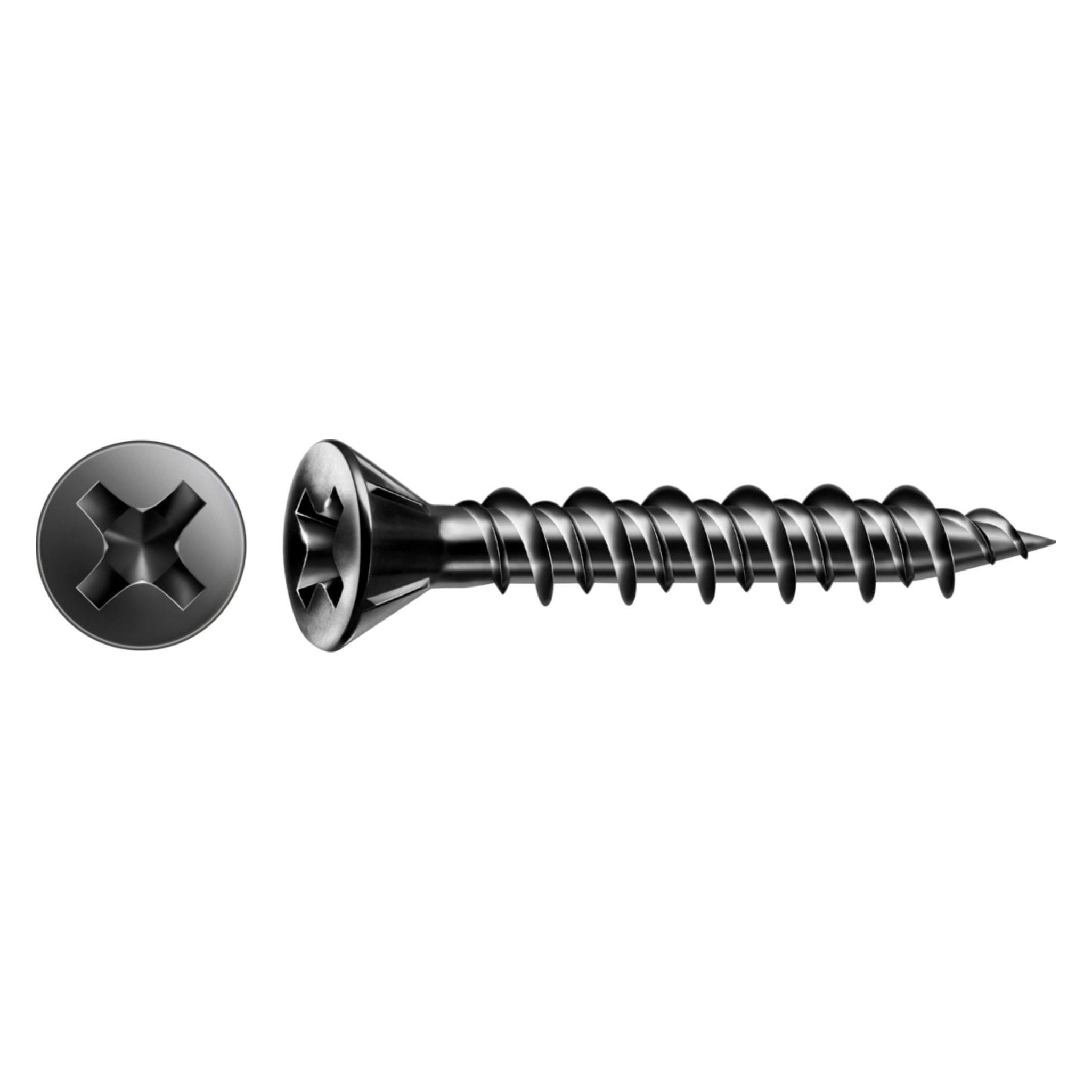 Spax Gix-C Senkkkopf Fraesrippen H2 Hilo-Gewinde Phosphatiert (1000 Schrauben pro Stück) (229920)