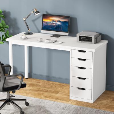 YUZHOU Modern Simple Computer Desk Study Writing Table with 5 Drawers