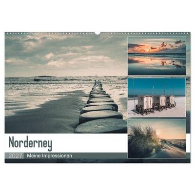Mein Jahr auf Norderney (Wandkalender 2027 DIN A2 quer), CALVENDO Monatskalender