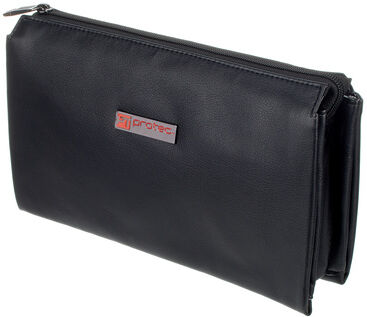 Protec 6-Piece Woodw. Leather Wallet Schwarz