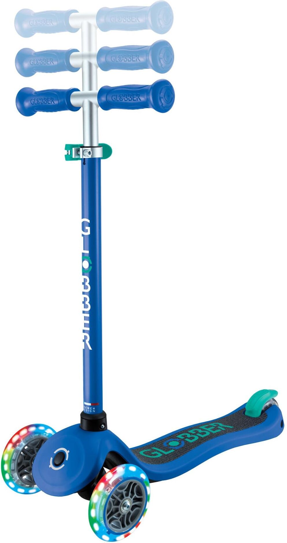 Dreiradscooter GLOBBER "Mini Primo", blau, Roller, Kinder, Dreiradscooter blau Einheitsgröße