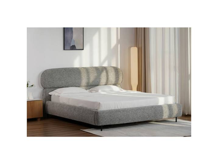 Boxxx Polsterbett, Grau, Metall, Pappel, Sperrholz, 180x200 cm, Lattenrost, Stoffauswahl,nicht verstellbar, Schlafzimmer, Betten, Polsterbetten