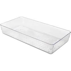Metaltex Schubladen Organizer / Behälter stapelbar transparent large wide