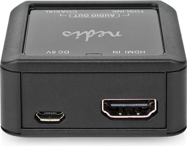 Nedis Digitale audio-omzetter met HDMI-ingang en coaxiale/TosLink-uitgang, Antraciet