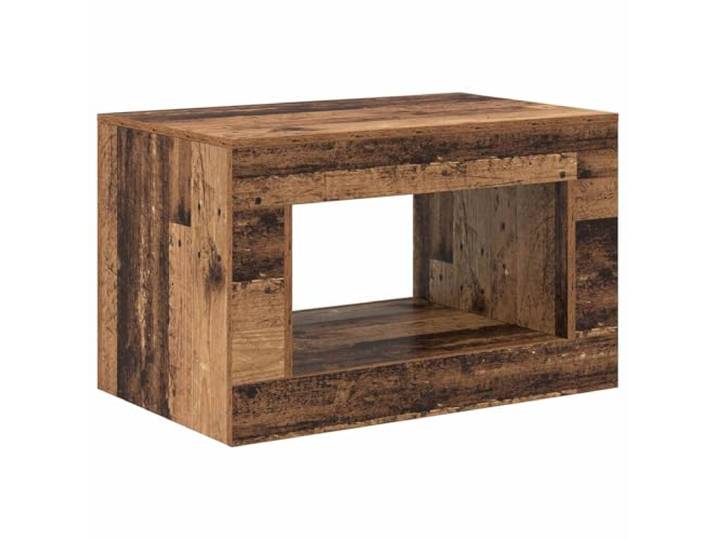 Xhnifbn Couchtisch in Altholz Optik 80,5x50x50 cm Wohnzimmertisch Kompakter Kaffeetisch für Wohnzimmer und Büro mit feuchtigkeitsbeständiger Oberflächenstruktur und einfacher Montage.