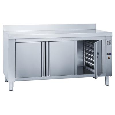 Elektrische wandwärmeplatte für speisen 3 türen - 1600x700x850 mm - 3000 W 230/1V - 62002340 Eurast