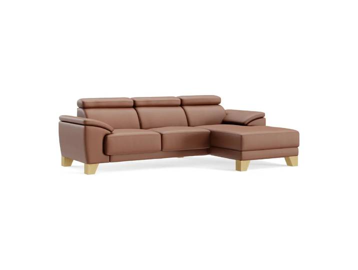 Ecksofa Lynn 2.0, Johann Jakob, kat. j, mercury brandy, Leder