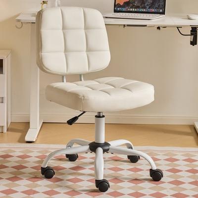 No 22.1 Inch Upholstered PU Lattice Swivel Office Chair