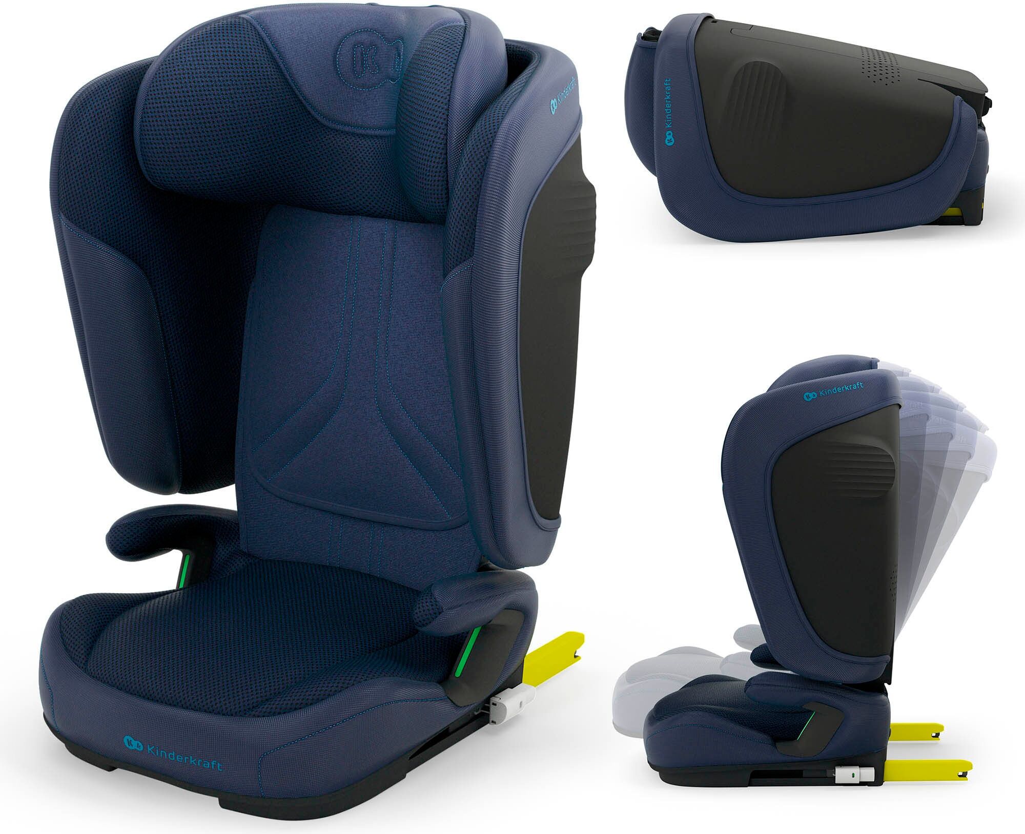 Autokindersitz KINDERKRAFT "UNITY 2 I-Size", Baby, blau (navy), Materialmix, Kindersitze Autokindersitz
