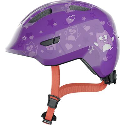 Kinderfahrradhelm ABUS "SMILEY 3.0" Gr. S, lila (lila star), Helme, Kinder, S Kopfumfang: 45cm - 50cm