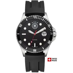 DFB - Silikonband - Schwarz - schwarz - schwarz /42mm