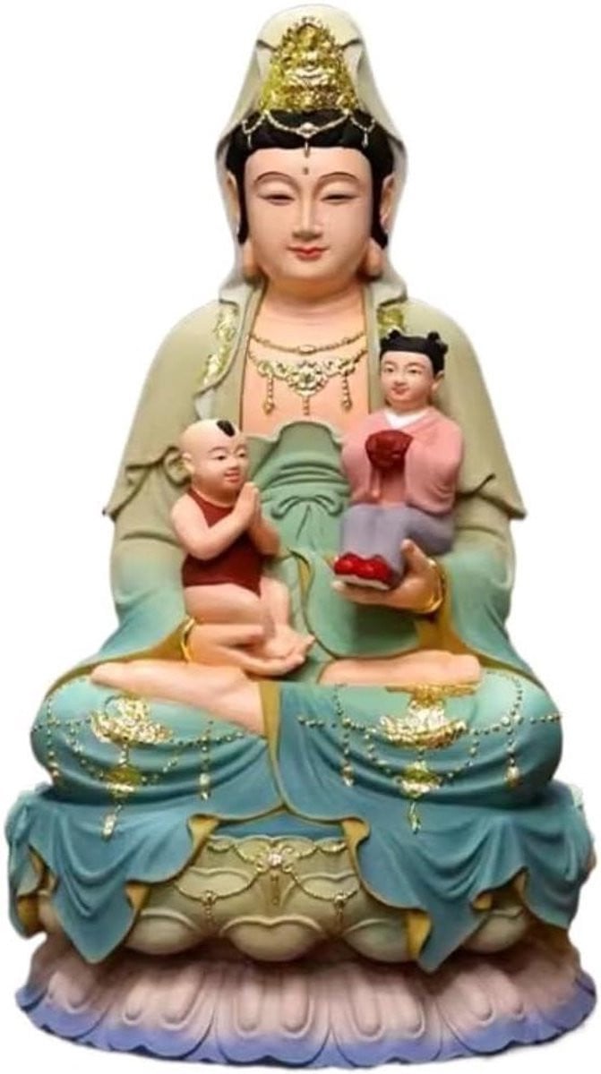 Zittend Boeddha Beeld van Hars - Lotus Bodhisattva Decoratie voor in huis
