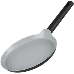 Swiss haus 24 cm flache Bratpfanne mit Ergogriff, Pfanne + Kochtopf, Silber