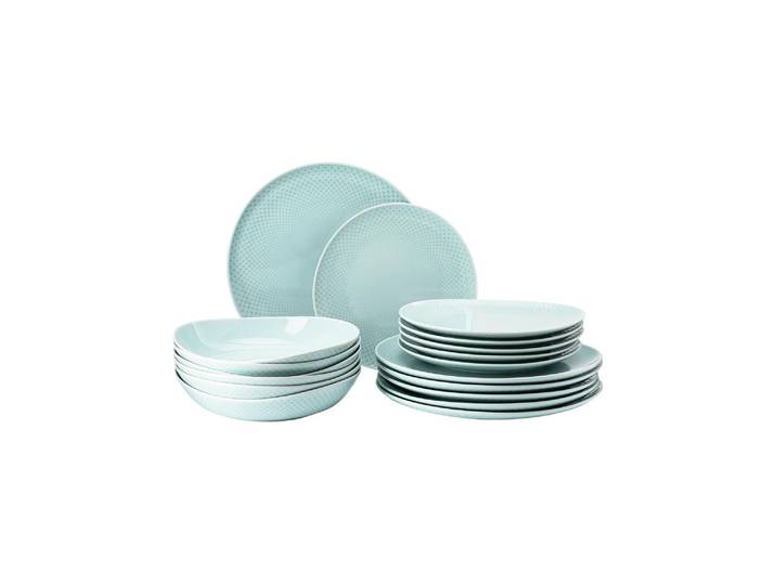 Speiseteller ROSENTHAL Junto Opal Set 18-teilig , blau (opal), Porzellan, Speiseteller, Speiseteller