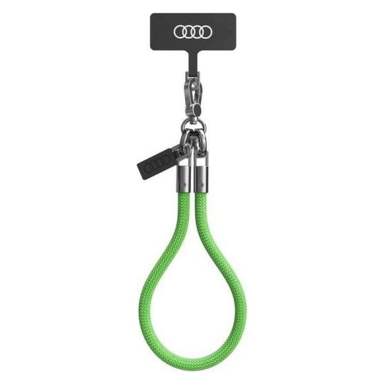 Audi uniwersalna smycz do telefonu 28cm 8mm zielony/green AU-HSL8-R8/D1-GN (AU-HSL8-R8/D1-GN)