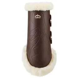 Gamaschen VER TRS Turnout hinten, mit Kunstfell brown PFERD L