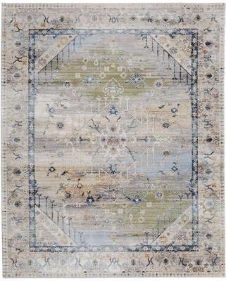 Grand Bazaar Claymore Machine Made Distressed Transitional Area Rug