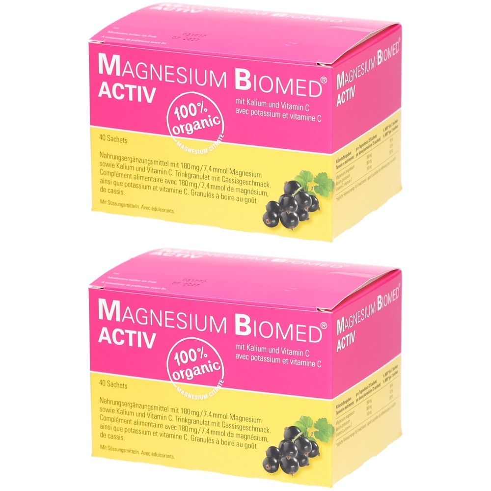 Magnésium Biomed Activ x2 2x40 St Granulat