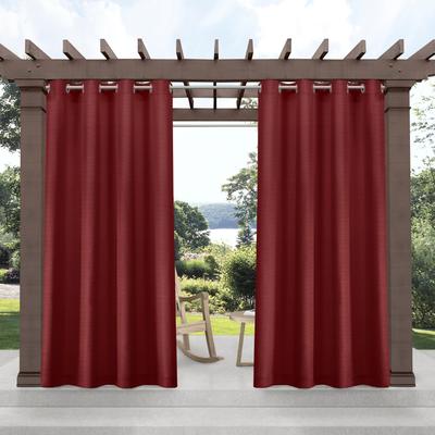 ATI Home Delano Indoor/Outdoor Grommet Top Curtain Panel Pair