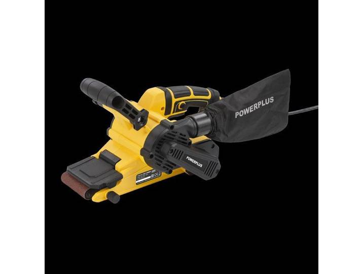 Powerplus Ponceuse À Bande Électrique Powx0461 - 900 W - Ponceuse Aspirante Avec Bande Abrasive 533 X 76 Mm