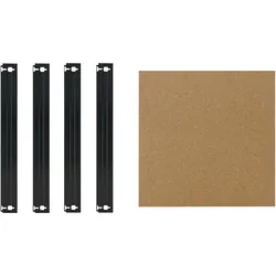shelfplaza BLACK 23x23 cm Fachboden-Set in schwarz für BLACK Schwerlastregale