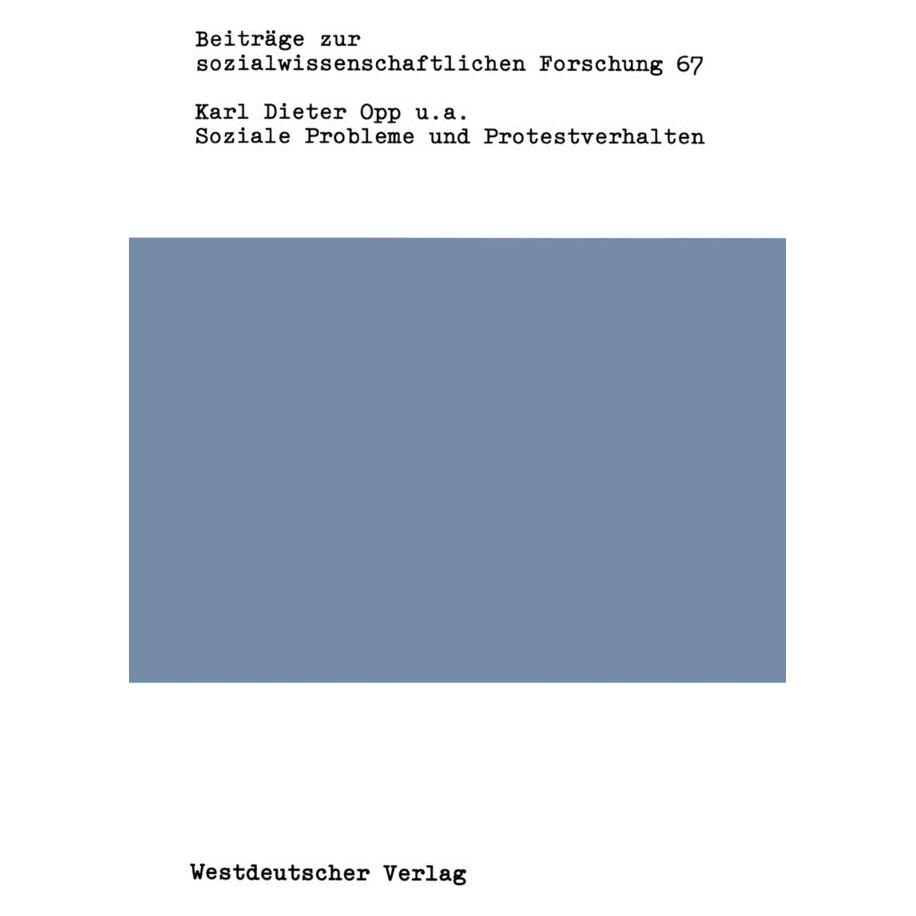 VS Soziale Probleme und Protestverhalten (Deutsch, Softcover) (55187452)