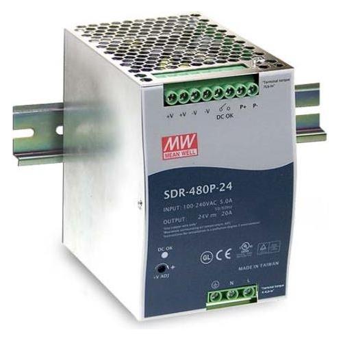 MeanWell Synergy 21 Netzteil - 48V 480W Mean Well Hutschiene parallel Funktion (SDR-480P-48)