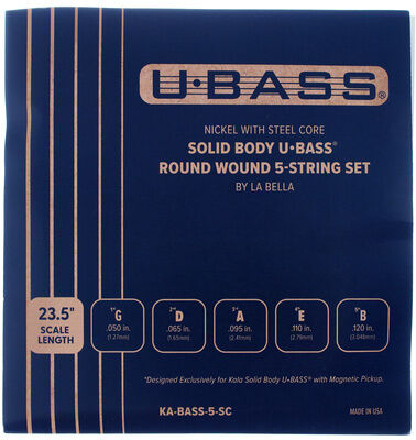Kala Roundwound U-Bass 5 Strings