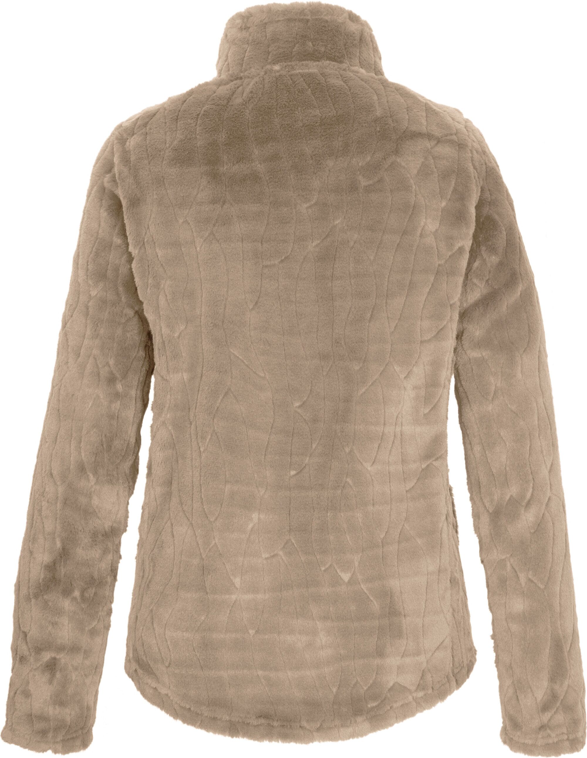 Fleecejacke KILLTEC "KOW 493 WMN FLC JCKT", Damen, Gr. 36, beige, Obermaterial: 100% Polyester, Jacken Fleecejacke, Weiche Fleecejacke, Allover-Prägung, verschließbare Taschen