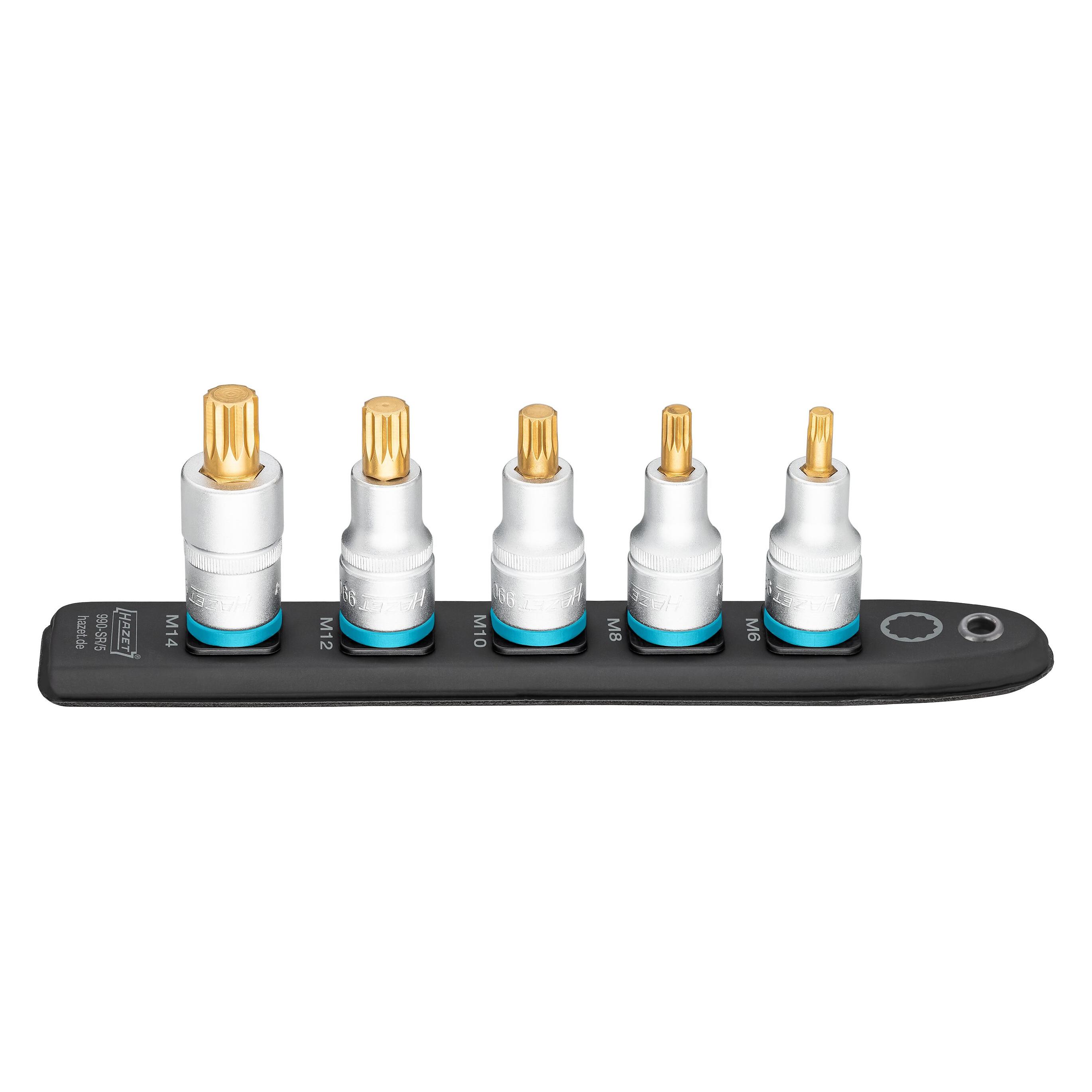 Hazet SmartRail Flexible Kunststoff-Steckleiste 990-SR/5 Vierkant12,5 mm (1/2 Zoll) Innen Vie... (990-SR/5)