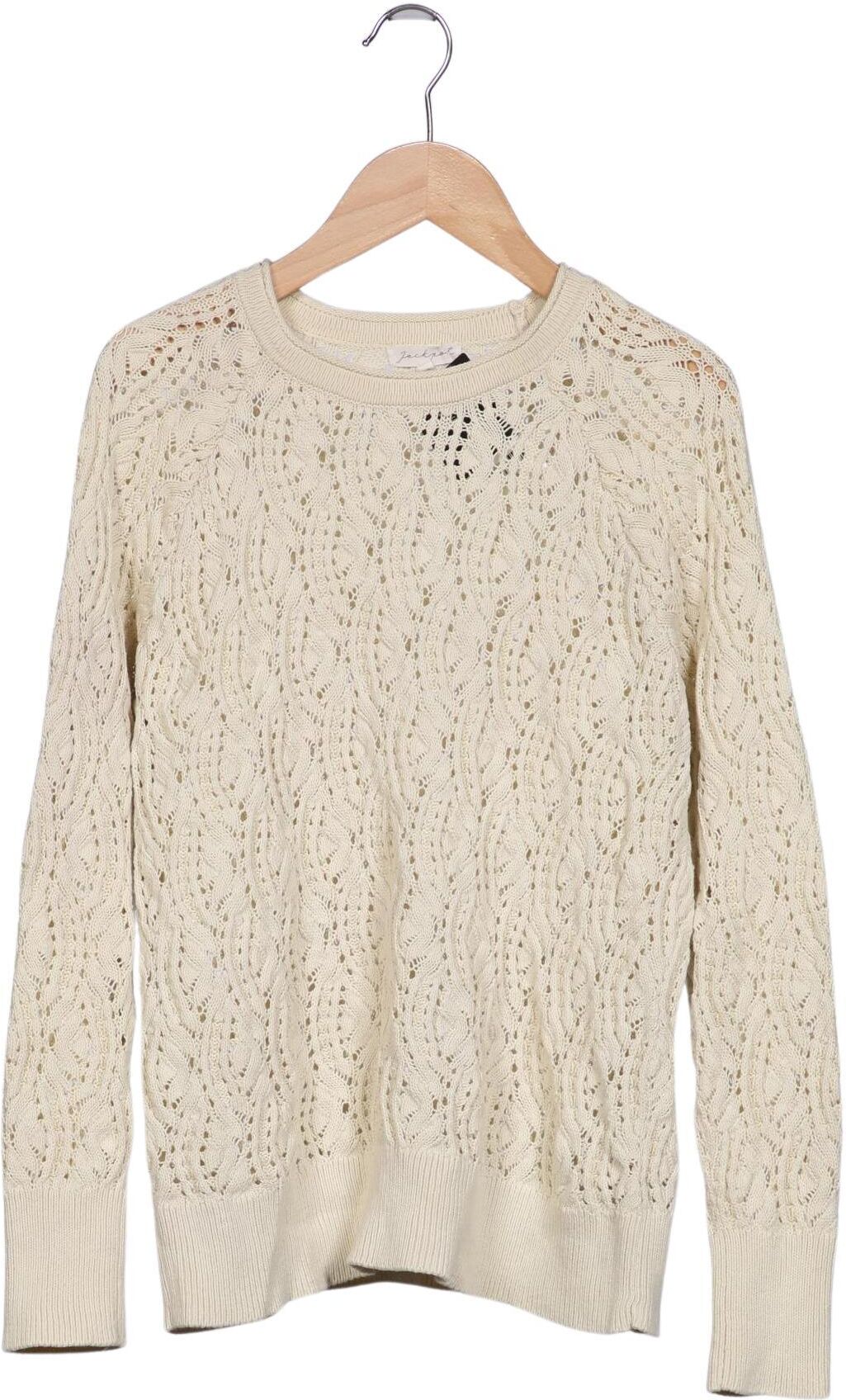 Jackpot Damen Pullover, Cremeweiß, Gr. S, Baumwolle - Second Hand