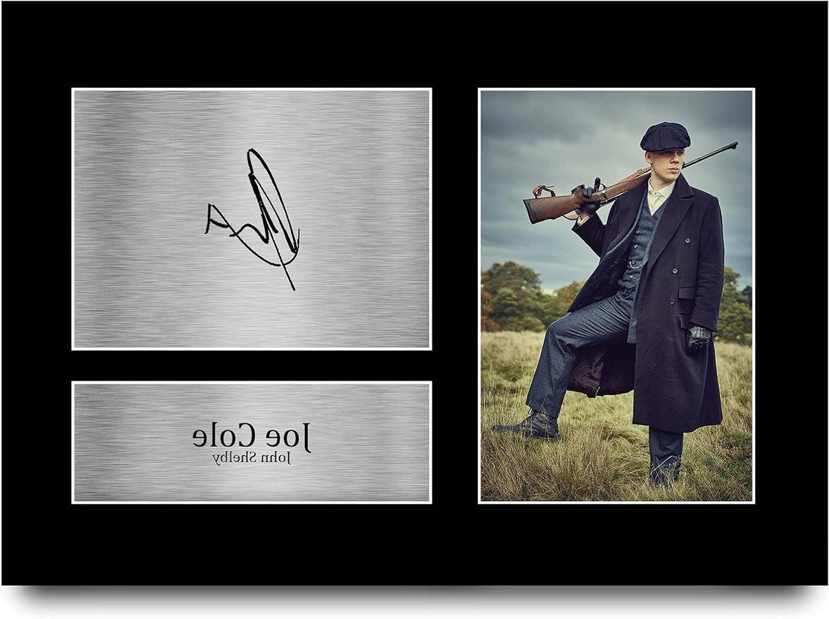 Joe Cole Foto - TV Ster - Gesigneerde Afdruk - Zwart - A4 29,7 x 21 cm