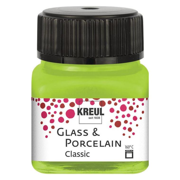 Kreul Glass & Porcelain Classic, Porzellan- und Glasfarbe (20 ml) (16221)