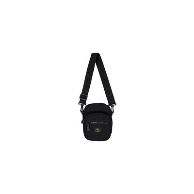 Umhängetasche ALPHA INDUSTRIES "Label Messenger Bag S", schwarz, Obermaterial: 100% Polyester. Futter: 100% Nylon, Taschen Umhängetasche