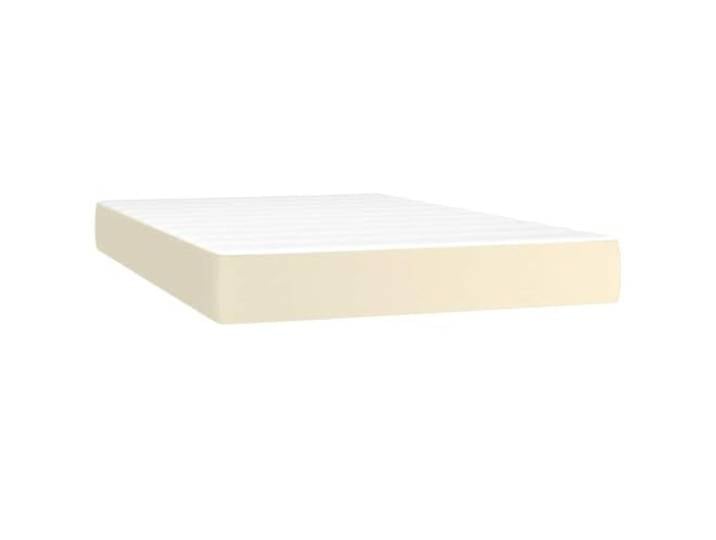 TUERYAFEK Taschenfederkernmatratze Mittel Creme 120x200x20 cm Kunstlederbezug, schmutzabweisend, stoßdämpfender Schaumstoff, für Ruckenschlafer
