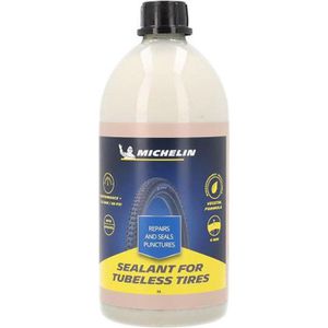 Michelin Reifendichtmittel Tubeless Milch, für Fahrrad, Pannenschutz, 1000ml