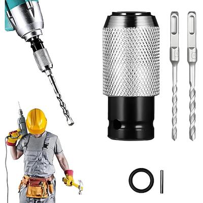 Tragbares Bohrhammer-Adapterset mit 2/3/4-Zoll-Schlagbohrern – elektrischer Schraubenschlüssel-Umrüstkopf, korrosionsbeständig Rostschutz, ideal für Haus-, Renovierungs- und Bauprojekte