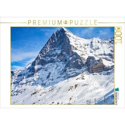 CALVENDO Puzzle Eiger Nordwand | 1000 Teile Lege-Größe 64x48cm Foto-Puzzle für glückliche Stunden