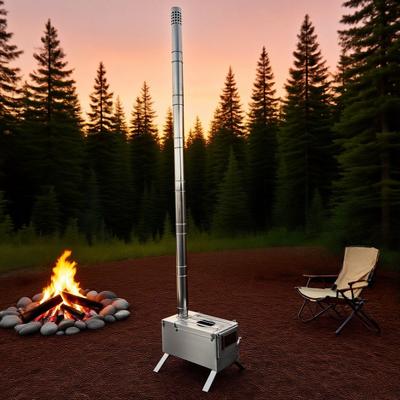 Smart Shopping Spot Stainless Steel Stove Pipe Kit For Camping And Wood Stoves High Heat Chimney Tubes Set Stainless Steel Stove Pipe Kit For Camping And Wood Stoves High Heat Chimney Tubes Set