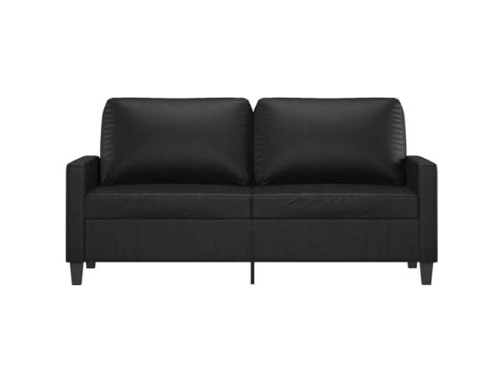 KTHLBRH 2-Sitzer-Sofa, schwarz, 140 cm, aus Kunstleder Gestell aus Metall, Füllung aus Schaumstoff, maximale Belastung 110 kg pro Sitz, leicht zu reinigen