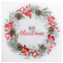 1000 Servietten Weihnachten Weihnachtsservietten 33x33 cm rot