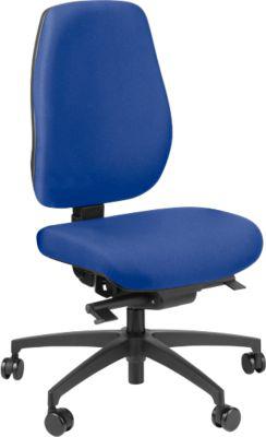 Dauphin Bürostuhl SHAPE SC ECONOMY, Synchronmechanik, ohne Armlehnen, Flachsitz mit Knierolle, Universalrollen, blau