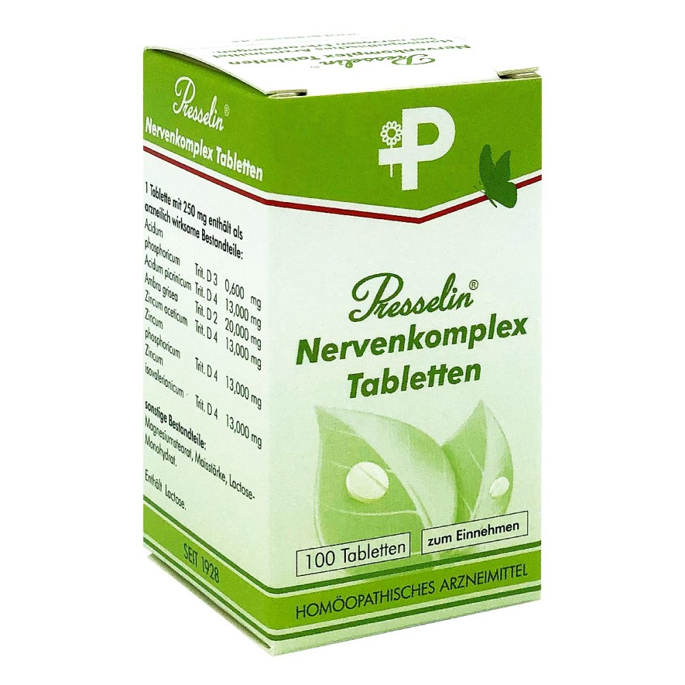 COMBUSTIN Pharmazeutische Präparate GmbH Presselin Nervenkomplex Tabletten 06679636