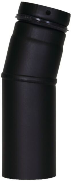 Bertrams Pelletino Bogen 10SB15-80M 15°, ohne Reinigungsöffnung, 80 x 0,6 mm, mattschwarz